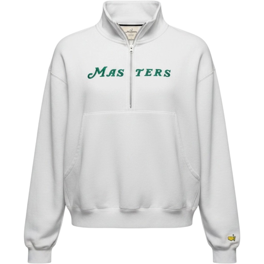 Masters Tournament Pullover Sz L Embroidered Logo Golfcore Sporty Sweatshirt
